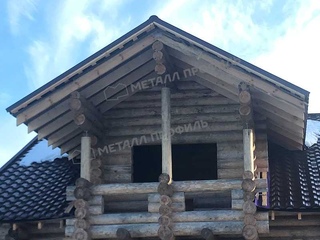 Металлочерепица Металл-Профиль Монтерроса-SL 0,5 PURMAN® RR 32 Темно-коричневый 6 - в «Монолит-Металлопрокат».
