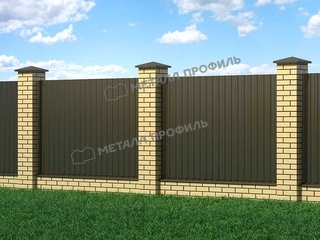 Профлист Металл Профиль МП20 0.45 VikingMP® RR 32 Темно-коричневый R 2 - в «Монолит-Металлопрокат».