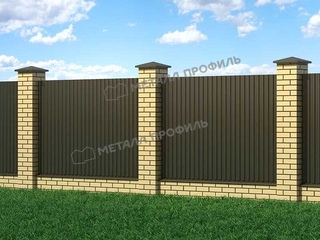 Профлист Металл Профиль C21 0.45 VikingMP® RR 32 Темно-коричневый B 2 - в «Монолит-Металлопрокат».